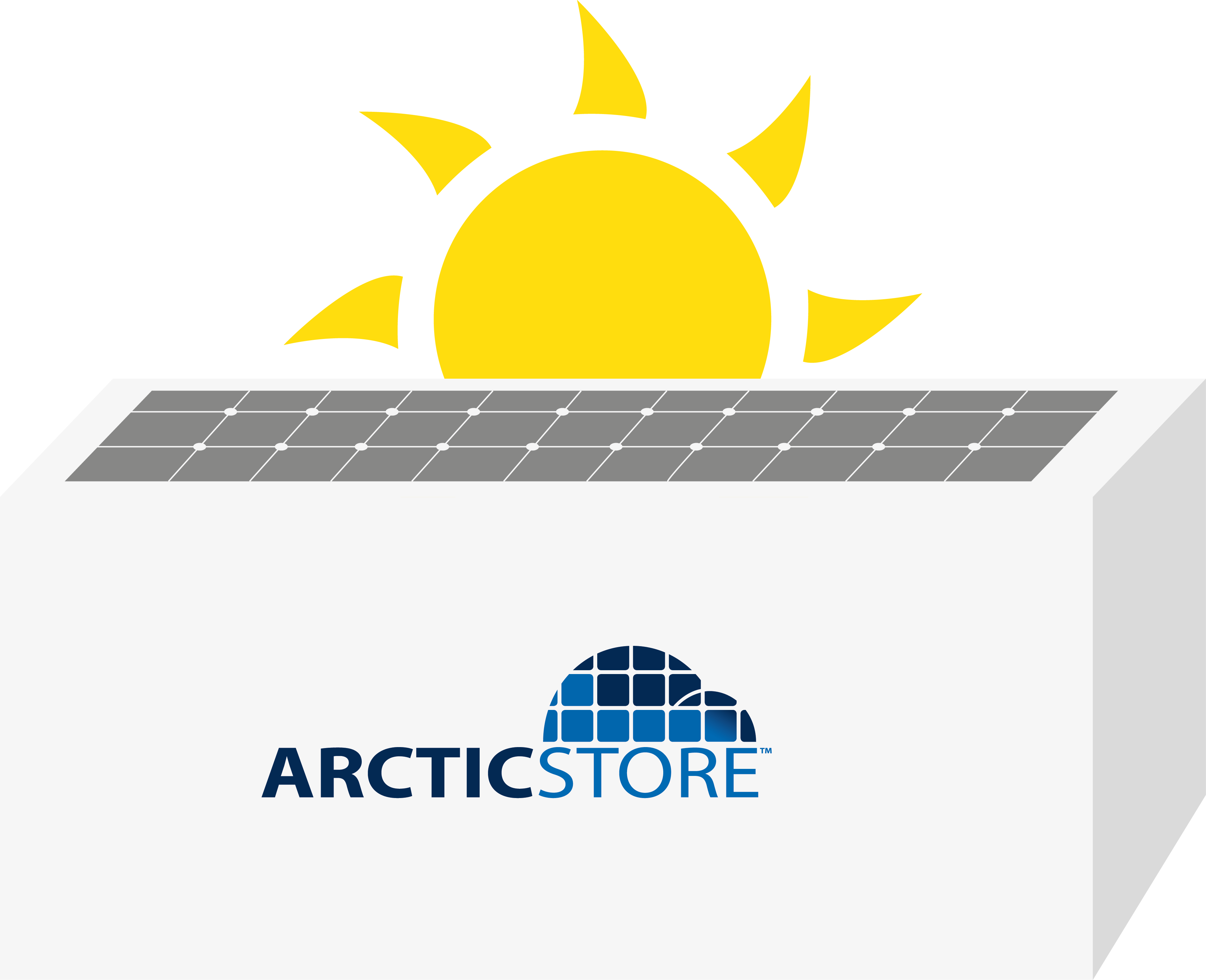 Arcticstore solar panels illustration 